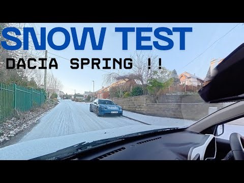 DACIA SPRING EV SNOW Review and DJI OSMO 360 Fails. Can this car manage snow?