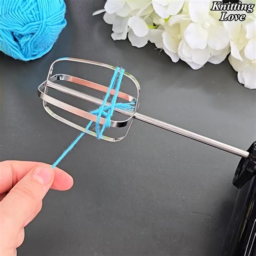 14K views · 75 reactions | Super Beautiful 殺 Turn Your Hand Mixer Into a Powerful Yarn Crafting Machine | Crochet knitting love | Facebook