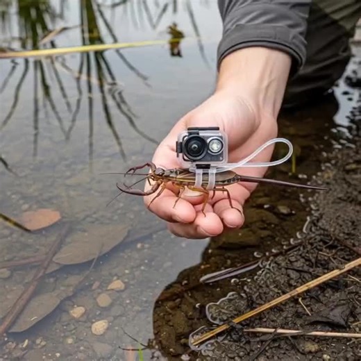 Silent Water Assassin — Water Scorpion Strike Beneath the calm surface of a pond, the water scorpion waits motionless among plants and debris. This strange-looking aquatic insect is a patient ambush predator, perfectly camouflaged to surprise its prey. With powerful front legs and a sharp piercing beak, it quickly grabs small insects, tadpoles, and larvae that swim too close. Despite its name, the water scorpion does not sting like a true scorpion, but its hunting skills make it one of the most 