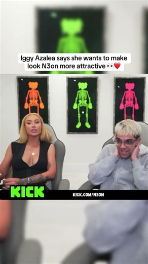 Iggy Azalea says she wants to make N3on look more hot ❤️👀 #n3on #shorts