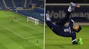 Video: Mbappe scores insane reverse backheel goal in France training as Griezmann laughs in response | Goal.com