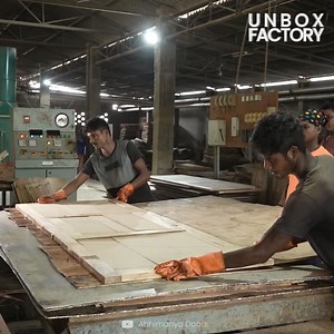 2.1K views · 24 reactions | The Craftsmanship Behind Door Manufacturing in Factories | Unbox Factory | Facebook