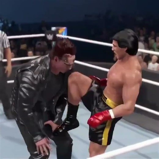 Rocky Takes on Terminator 🤯 #wwe #viral #shorts #shortvideo #trending #viralvideo #wrestling #games