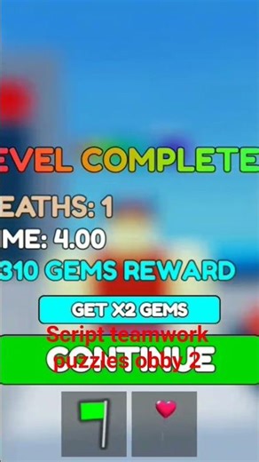 script teamwork puzzles obby 2 #script #roblox