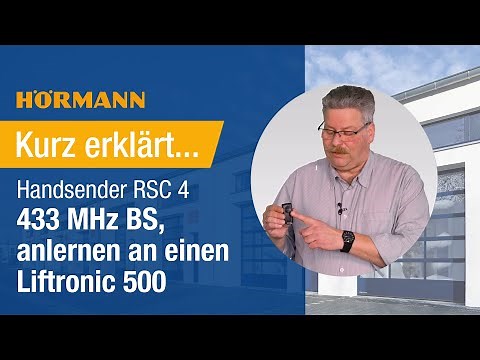 Kurz erklärt - Handsender RSC4 umstellen auf Rollingcode 433 MHz I Hörmann
