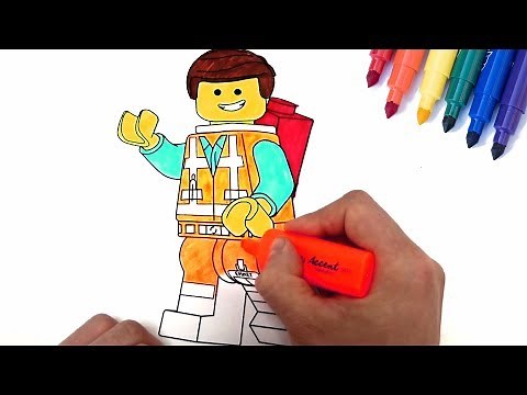 Coloring The Lego movie 2 pages Emmet for kids video