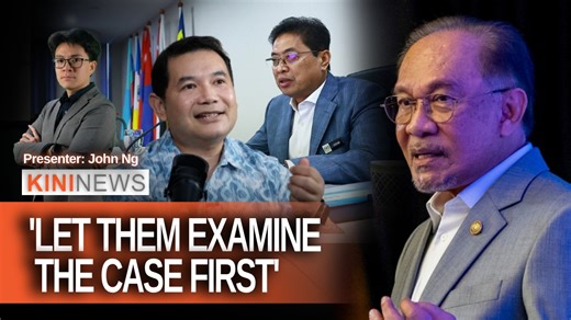 KiniNews is now also available at: Spotify: https://mk.my/sH14qeJ Apple podcast: https://mk.my/jPylPZC [KiniNews] Prime Minister Anwar Ibrahim has signalled that MACC chief commissioner Azam Baki need not be placed on leave even as the government establishes a task force to probe his shareholding scandal. Asked whether Azam should step aside, Anwar replied: "Let the (task force) examine the case first, we need to know if it is serious, if there is a basis, only then, we move forward." Meanwhile,