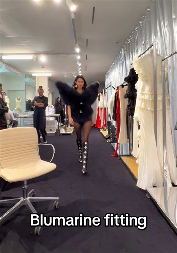 Behind the Scenes at Blumarine's Milan Fashion Week Fitting