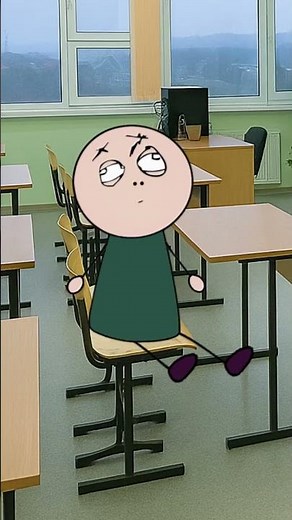 The girl poop herself in class. Stickman memes video. Funny animation meme.