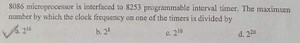 8086 microprocessor is interfaced to 8253 programmable interval... | Filo