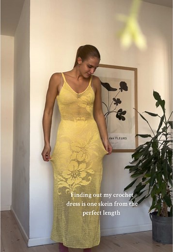 Crochet Dress: Need One Skein for Perfect Length