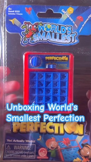 You thought the original Perfection gave you anxiety wait until you play World’s Smallest Perfection