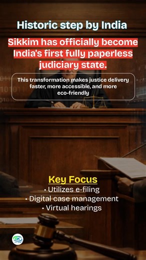 India’s FIRST Paperless Judiciary State 🚨 | Sikkim Creates History #currentaffairs #shorts