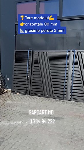 La comandă orice tip de porți sau gard : 👉 37378494222. Viber, watsapp. Livrare și montare oriunde în Republica Moldova. Modelul de față este fabricat prin sudură. Poarta are orizontale de 80 mm cu grosimea peretelui de 2 mm. În preajmă sunt filmate și panourile de gard din fier în același design. #забор #portidinfier #modeleporti #fierforjat #gardart #gardmodern #chișinăumoldova🇲🇩 #bălţi #gardjaluzele #gardmoldova #плазменнаярезкаметалла #portimoderne