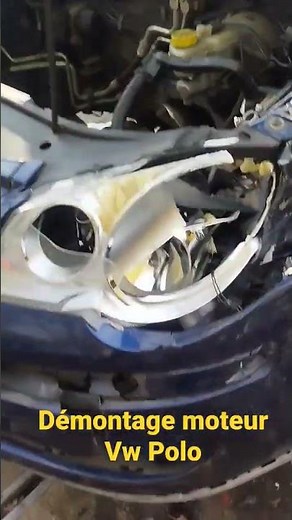 démontage moteur Volkswagen Polo