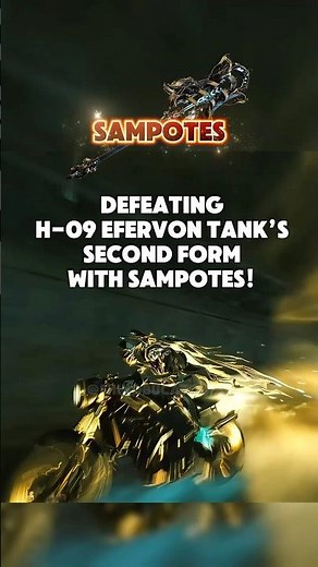 WARFRAME: Defeating H-09 Efervon Tank’s Second Form with Sampotes! #warframe1999 #builds #gameplay