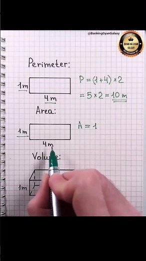 🎯Perimeter Area & Volume Formula // Basic Maths✔️ #maths #formulabasic