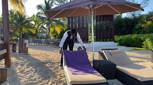 Let us worry about getting up and reserving your favourite cabana on the beach. Enjoy this and many other additional perks when you book a room in our Xhale room category. Read more at http://bit.ly/BREMBAccommodations #UnlimitedLuxury #LiveBig #BreatheDeep | Breathless Montego Bay Resort & Spa