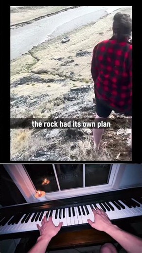The rock said “byeee”😂 #piano #music #memes
