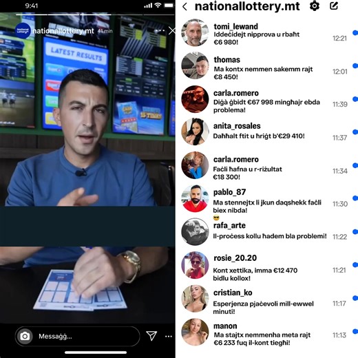 ‼️ Il-Lotterija Nazzjonali leġġendarja ta’ Malta nediet il-każinò online tagħha! ‼️ Pjattaforma uffiċjali u sigura — direttament fuq l-ismartphone tiegħek! 📱 Irċievi bonus ta’ merħba ta’ 250% u 250 dawriet b’xejn 🎁 Dak kollu li għandek bżonn biex tibda: 📲 Niżżel l-app tal-Lotterija leġġendarja ta’ Malta 📝 Irreġistra 💳 Agħmel depożitu u sir parteċipant tal-Lotterija leġġendarja ta’ Malta Tistenniex — sir il-miljunarju li jmiss! 💰 | Il-Lotterija Maltija