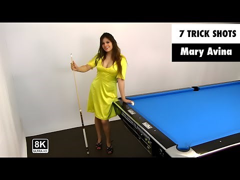 7 Pool Trick Shots with Mary Avina [SD]