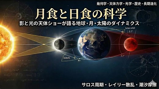 月食と日食の科学：影と光の天体ショーが語る地球・月・太陽のダイナミクス