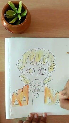 “Thunder breathing# in art form.”⚡# “My Zenitsu drawing#