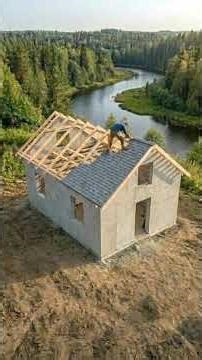 Restoring a 100-Year-Old Abandoned Cabin: The Modern Reveal 🌲🏠 #Shorts #Architecture