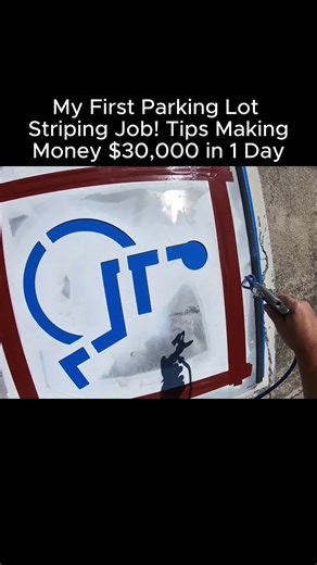 My First Parking Lot Striping Job! Tips Making Money $30,000 in 1 Day #parkinglotstriping #linestriping #pressurewashingbusiness #pressurewashing #startabusiness