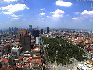 Sismo en la Ciudad de México 19 de septiembre 2017 visto desde la Torre Latinoamericana
