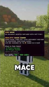 Minecraft's GOD MACE 😇#minecraft #minecraftserver #smp #shorts #bedrock #java