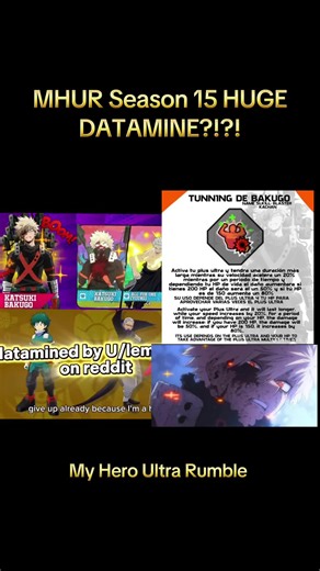 NOTHING CONFIRMED S/o @electrick_15!, @realarko_ and @ghostalker !#MHUR #myheroallsjustice #MyHeroUltraRumble #myheroacademia