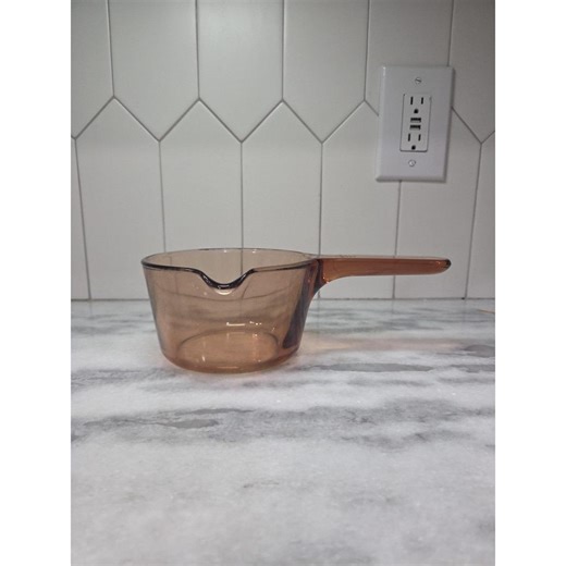 Corning Vision Amber Glass 0.7L Saucepan, No Lid, Replacement Cookware, Vintage France - Etsy