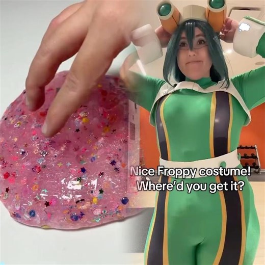 I love Froppy! I should cosplay her more 🐸💚 #myheroacademia #mha #bnha ​⁠@miccostumes ​⁠