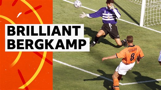 Netherlands v Argentina: Dennis Bergkamp scores iconic goal in 1998 World Cup