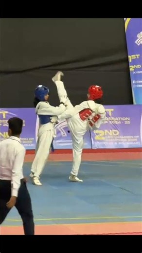 Unbelievable Kicks Aastha Kumari | Asian Championship Trials | Under-46 kg #taekwondo #shorts