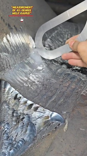 147K views · 1.2K reactions | "Measurement of 45-Degree Weld Radius" #welderslife #tekniques #tutorial #tricks #welding #measurement #radius #weld #fabrication #construction #bluecollar #foryoupage #reels #viralvideo | Welder Slow | Facebook