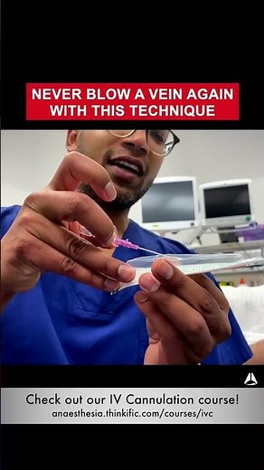 Never Blow a Vein Again With This Technique | #shorts #ivcannulation #anesthesiology #nurse