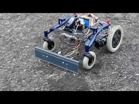 CutFlower 2.0 tondeuse robot arduino, premier essai terrain