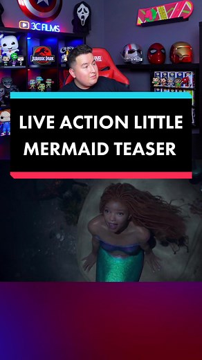 Live Action Little Mermaid Trailer First Look #disney #d23 #d23expo #littlemermaid #hallebailey