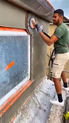 Smooth Walls Made Easy: Modern Wall Sanding Technique! 🧽✨