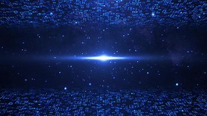 Abstract scene of futuristic cyber world, sci-fi grid, technology glowing surface, neon night scene, digital science background 4K animation, seamless loop, virtual reality concept