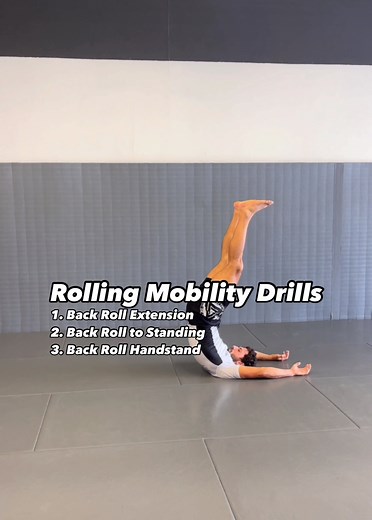 3M views · 10K reactions | Rolling Mobility Drills: 1) Back Roll Extension. 2) Back Roll to Standing. 3) Back Roll Handstand. MOVE BETTER #jiujitsuflo #jiujitsu #mobility #fitness | Jiu Jitsu FLO | Facebook