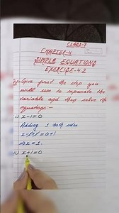 MATHEMATICS|| CLASS-7|| NCERT ||CHAPTER-4||Simple Equations|| EXERCISE-4.2||Ques-1||Part-1,2||