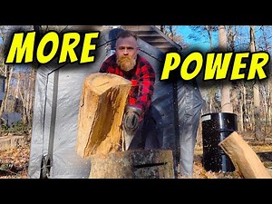 How to Split Wood With a Maul - Crazy Technique for More Power!!