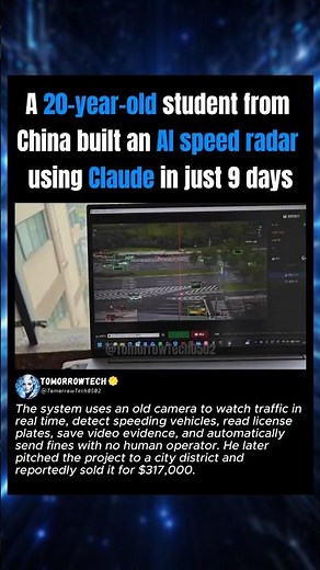 This Student Built a Speed Radar in Just 9 Days🤯🔥#technology #engineering #science