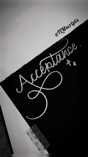 Accept✨ #calligraphy #handlettering #shorts #viral #viralvideo #viralshorts #shortsfeed #ilmscripts