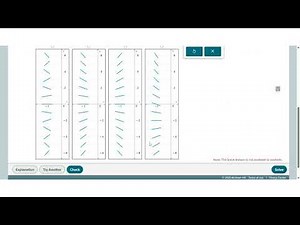Completing a table of slopes and choosing a direction field for a differential equation