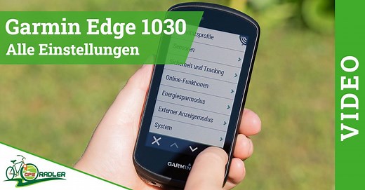 ➤ Garmin Edge 1030 Einstellungen leicht verständlich erklärt