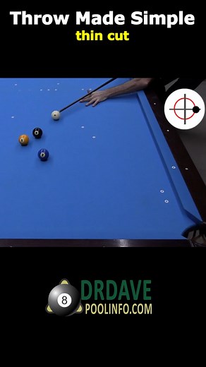 Dr. Dave shows how spin-induced throw (SIT) can be used help pocket a shot with a very large cut angle. For more info, see: https://youtu.be/GHrSAmOxRHA https://drdavepoolinfo.com/tutorial/throw/ https://drdavepoolinfo.com/faq/sidespin/aim/saws/ | Dr-Dave Alciatore